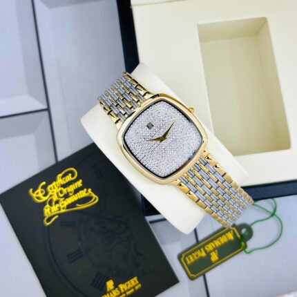 Audemars Piguet Slim Men's Diamond Watch – Luxury 42mm Quartz Timepiece