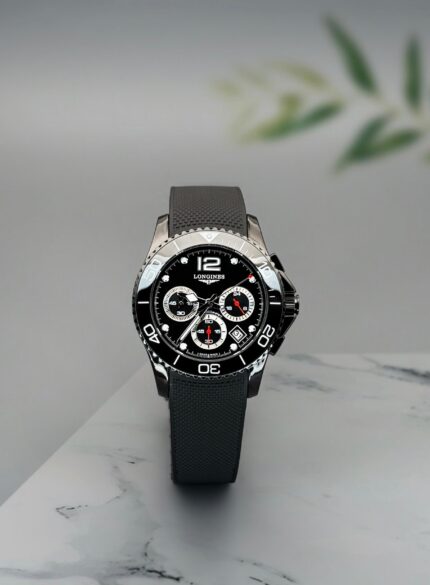 Longines HydroConquest Chronograph Black Dial – 42mm Precision