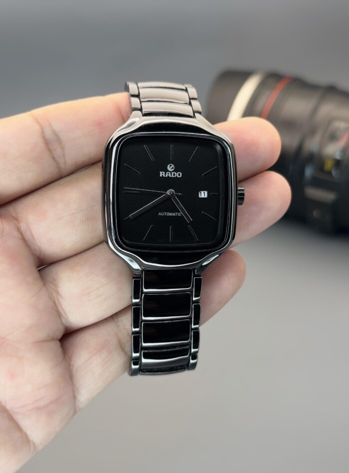 Rado True Square Undigital Men’s Watch – Sleek Black Dial